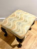 early chippendale ball & clawfoot missoni upholstered sofa stool