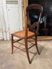 beautiful antique walnut & fruitwood cane show chairs circa 1850