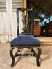 rare early antique queen anne jappened side chair circa 1710