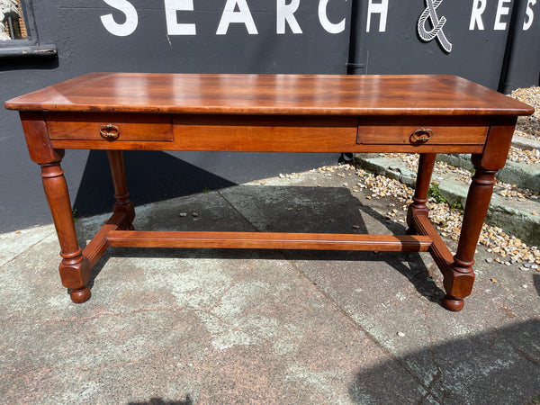 exceptional antique french provincial farmhouse fruitwood dining table