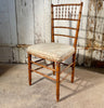 antique french napoleon iii faux bamboo opera chairs