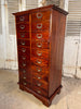 antique mahogany belgium bankers  drawers circa 1900