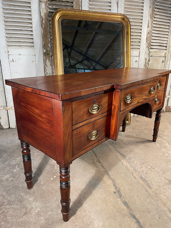 early antique regency cuban mahogany console table desk