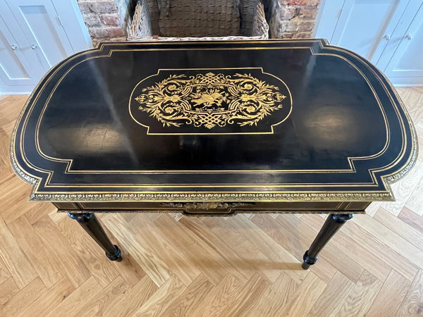 early georgian music library console centre table