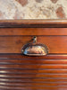 antique oak tambour drawer filing cabinet bedside table