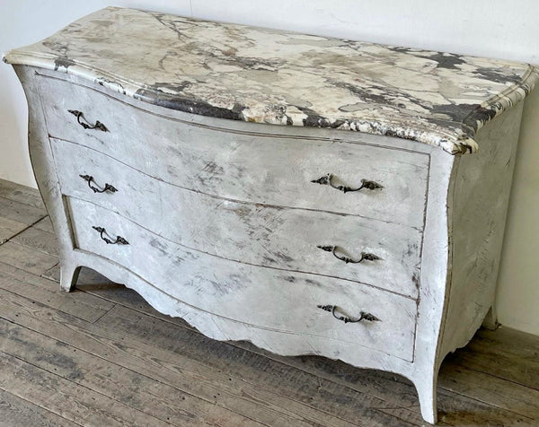 antique marble italian commode chest drawers