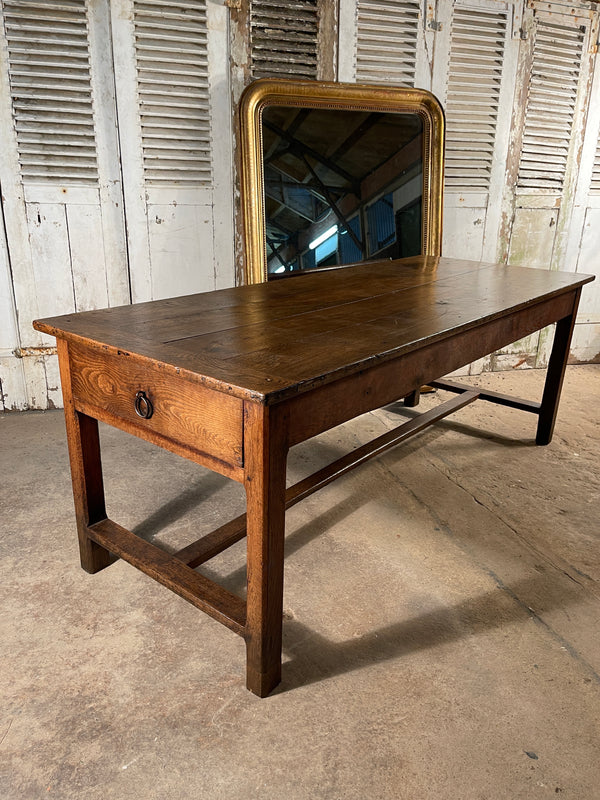 antique french provincial farmhouse oak refectory dining table