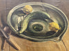 rare still life oil painting by leonard huskinson slade school of fine art 1923-1925 pupil of henry tonks