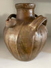 beautiful early antique french provincial walnut oil handmade ceramic jug circa 1800