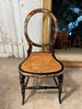rare antique regency ebonised tortoise shell & cane  show chair by bettridge & co birmingham circa 1815