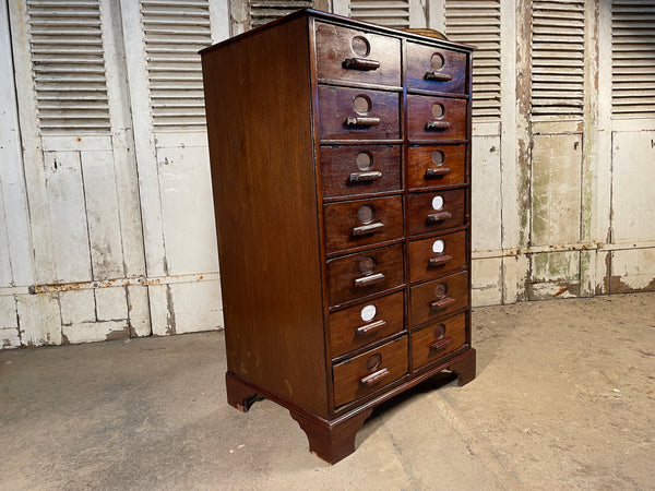 antique mahogany bank drawers circa 1870