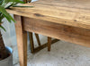 exceptional antique french provincial farmhouse  dining table