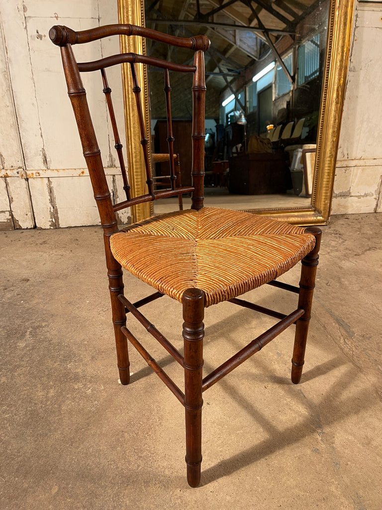 antique faux bamboo show chair circa 1860