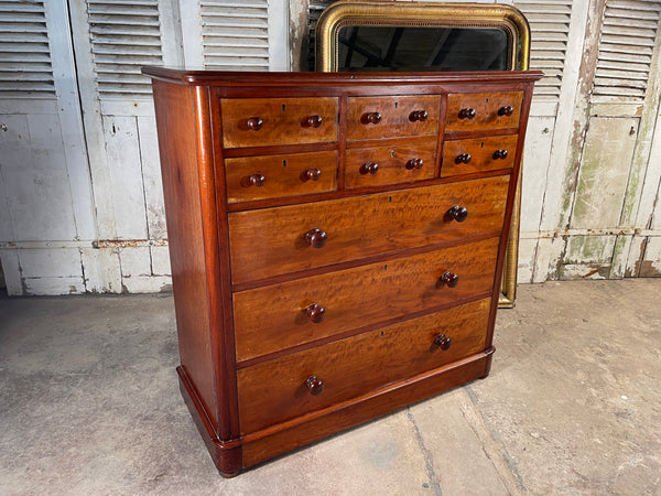 antique mahogany housekeepers chest drawers