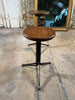 antique mid century engineering royal airforce adjustable propeller blade stools seat