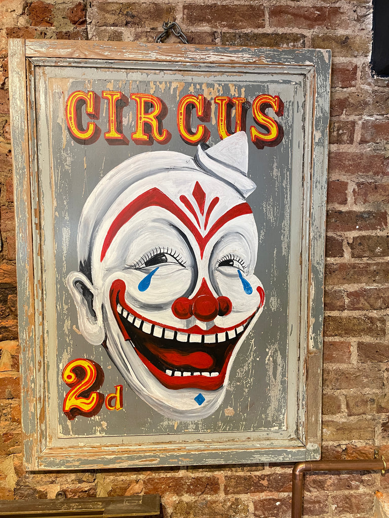 large vintage circus advertising sign wall art picture