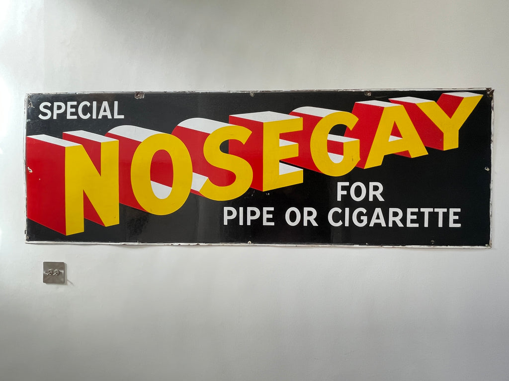 antique enamel advertising nosegay sign picture
