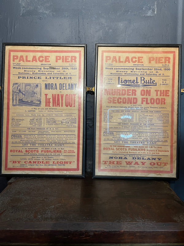 original antique palace brighton pier theatre posters
