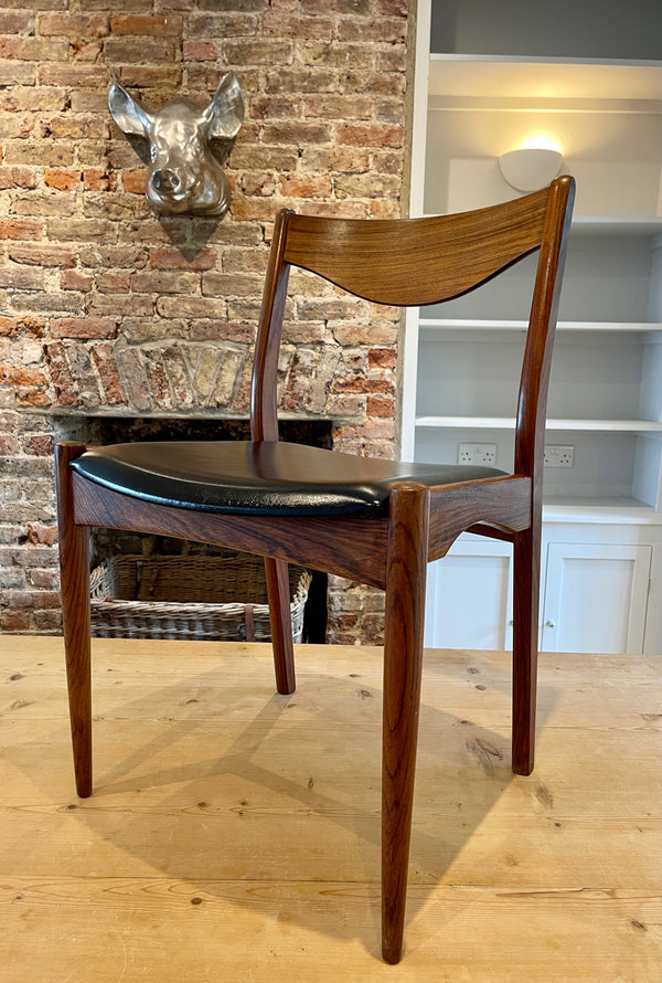 rare midcentury søren ladefoged rosewood chairs