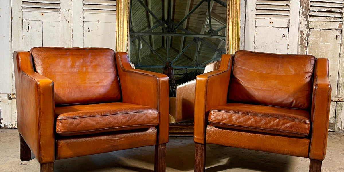 Exceptional Mid Century Borge Mogensen Danish Design Leather Armchair Search Rescued