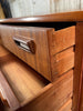 beautiful mid century danish design grained teak side board/console circa 1960