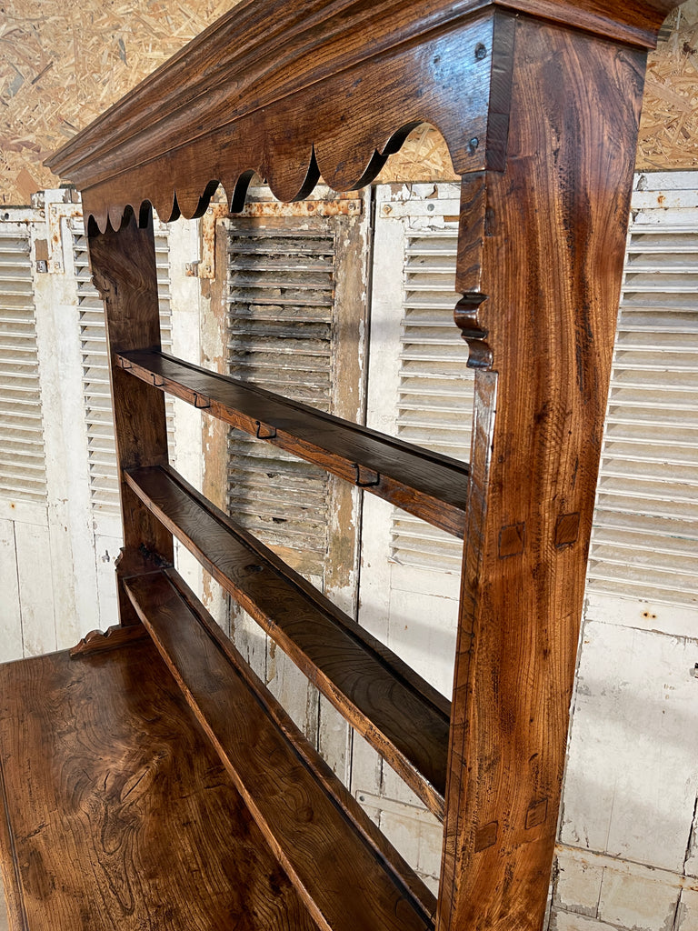 exceptional antique early georgian welsh elm kitchen cupboard dresser