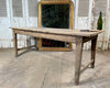 antique french provincial elm two plank refectory farmhouse kitchen table circa 1840