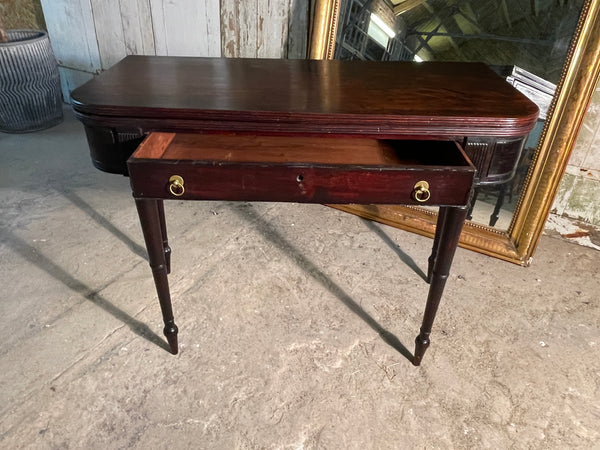 antique georgian flame mahogany extending console table