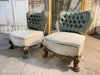 antique french gilt salon cocktail statement chair