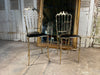 antique mid century italian chiavari chairs hollywood regency